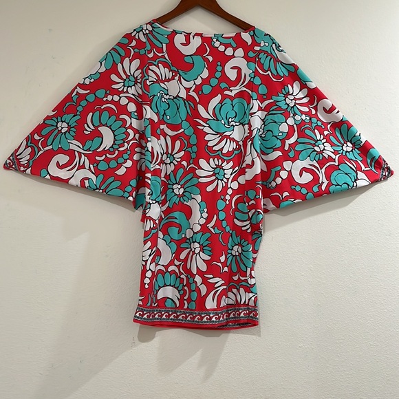 Trina Turk Garden Bloom Swim Cover-Up Tunic Dress - Picture 6 of 15